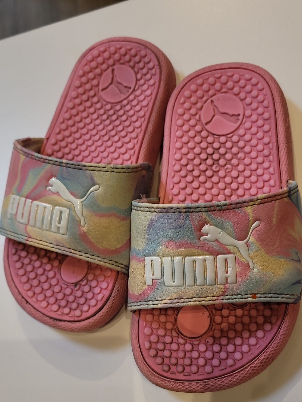 Puma Slides Sandles Pink 9 Girl T